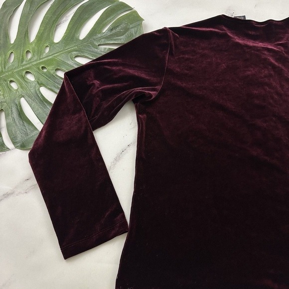 Laura Scott Womens Vintage Velvet Cardigan Sweater Size M Dark Purple Whimsygoth - Picture 10 of 11